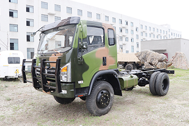 四驱迷彩D912底盘直销_4×4平头越野卡车底盘改装_东风4驱迷彩底盘出口
