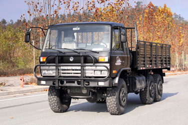 六驱EQ2102G/246越野运兵车_6×6东风平头153底盘改装载货汽车_3.5吨级排半经典卡车