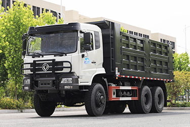 东风340马力双13吨后桥中型卡车_六驱专用车定制_三桥全驱越野型载货